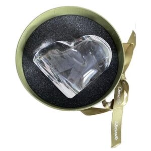Christofle Crystal Heart Paper Weight
